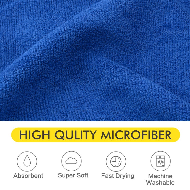 KinHwa Dog Towel Super Absorbent Pet Bath Towel Microfiber Dog Drying Towel for Small, Medium, Large Dogs and Cats 30inch x 50inch Dark-Blue - Image 2